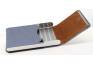 Guy Janot Zigarettenetui Metall / Canvas hellblau 7er