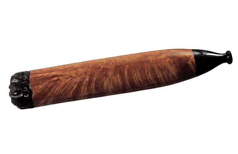 Chris Morgan Pfeife Briar Cigar Glatt Brauntne - ohne Filter