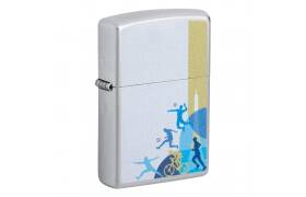 ZIPPO Feuerzeug weiss matt Sports Players Design 60007154