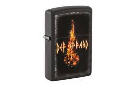 ZIPPO Feuerzeug schwarz matt Def Leppard 60007175