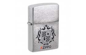 ZIPPO Feuerzeug chrom gebürstet Heraldic Crest 60007303