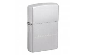 ZIPPO Feuerzeug satiniert Freedom 60007251