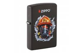 ZIPPO Feuerzeug schwarz matt Firefighter 60007240