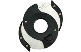 HASO Zigarren-Abschneider Edelstahl schwarz 22mm