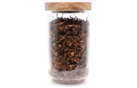 Tabaktopf mit Holzdeckel und Gummiring f&uuml;r 100gTabak