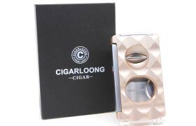 Cigarloong Doppel-Zigarrencutter gold/silber – Rund...
