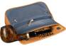 Vauen Pfeifentasche "easy one" Brown/Blue