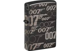 ZIPPO Feuerzeug High Polished Black gelasert 007 Gun Logo... ZIPPO Feuerzeug High Polished Black gelasert 007 Gun Logo...