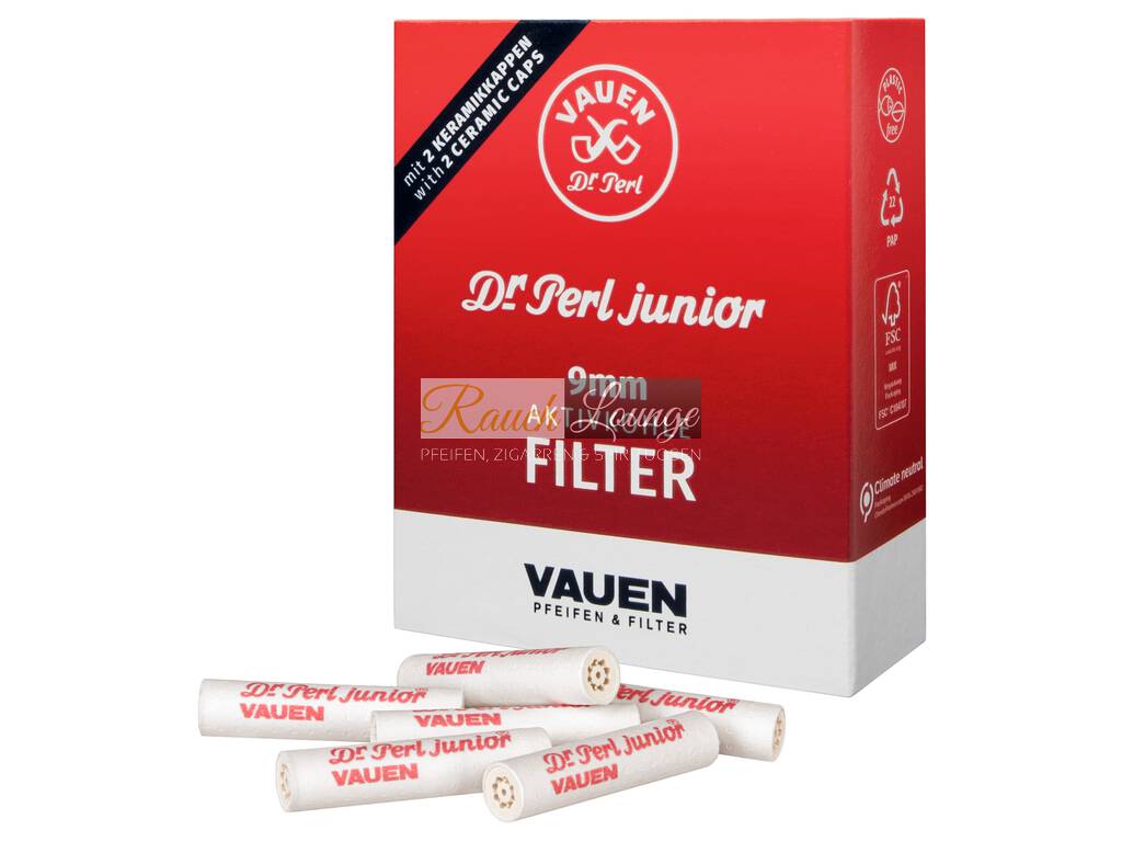 Perl Jubox Pfeifenfilter 9mm 40er Aktivkohlefilter Pfeife Filter Vauen Dr 