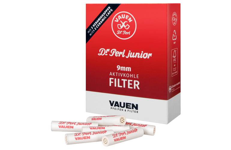 Vauen Dr. Perl junior Aktivkohlefilter 9mm Jubox 40 Stck