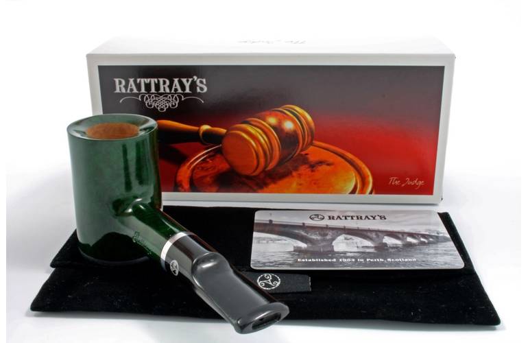 Rattrays The Judge Pfeife - grn - Poker - 9mm Filter