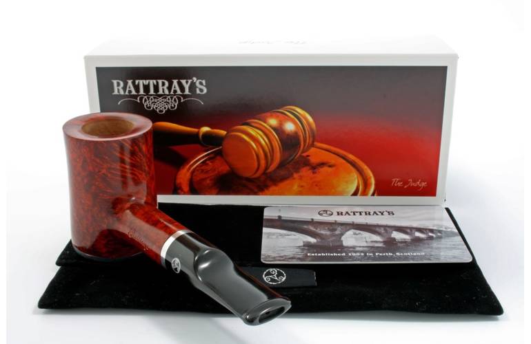 Rattrays The Judge Pfeife - Braun - Poker - 9mm Filter