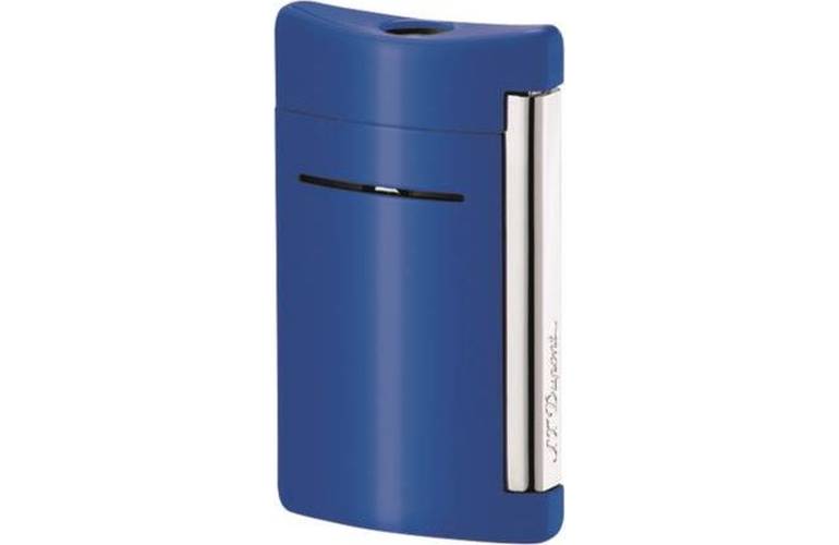 S.T. Dupont Feuerzeug MiniJet blau glnzend - Zigarrenfeuerzeug Jet-Flame 1-flammig