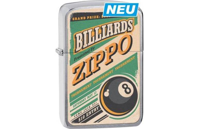 ZIPPO Feuerzeug Billards chrome - 60002537