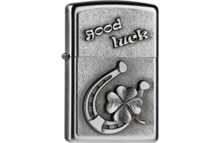 ZIPPO Feuerzeug Good Luck Hufeisen Emblem - 2004513