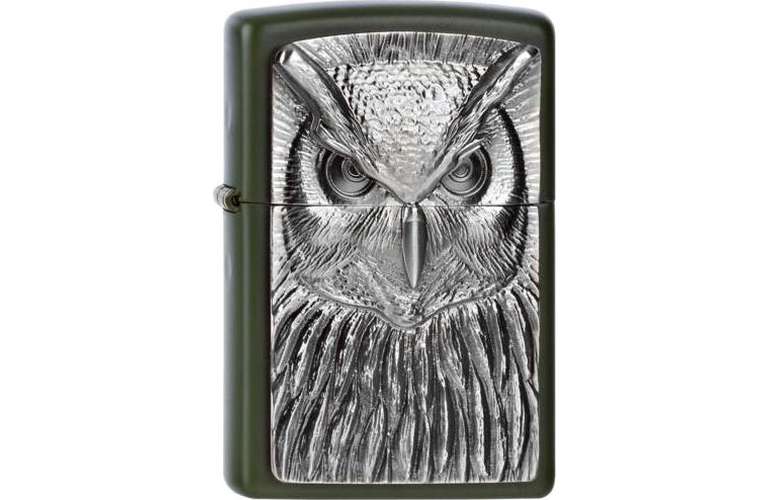 ZIPPO Feuerzeug Eule Owl Emblem - 2004292