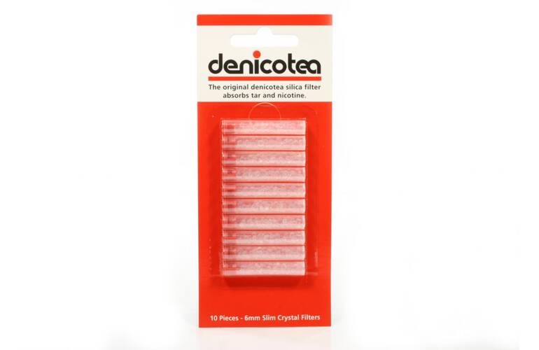 Denicotea Zigarettenspitze Filter Slimline 6 mm Zigarettenfilter 10er