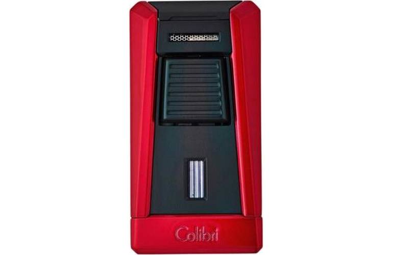Colibri Feuerzeug Stealth I rot metallic/schwarz Laser
