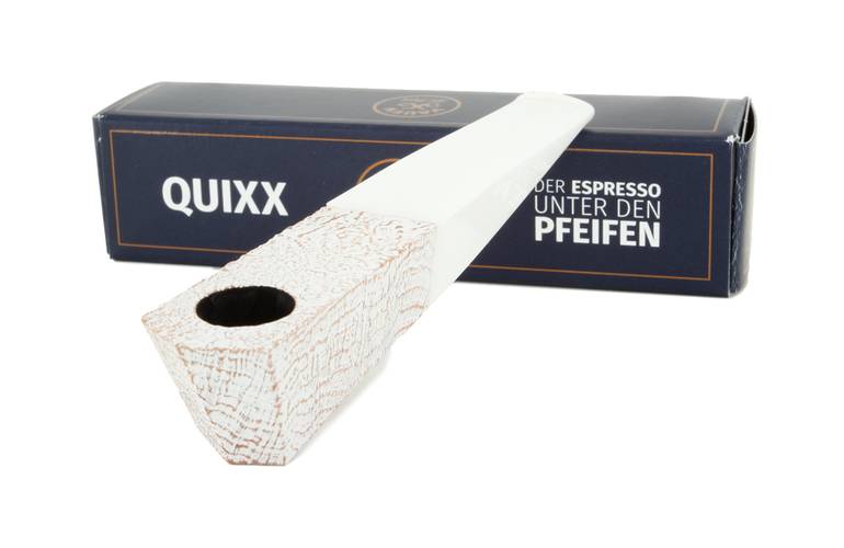 Vauen Quixx 8 Mini Pfeife - weiss / sandgestrahlt - 9mm Filter