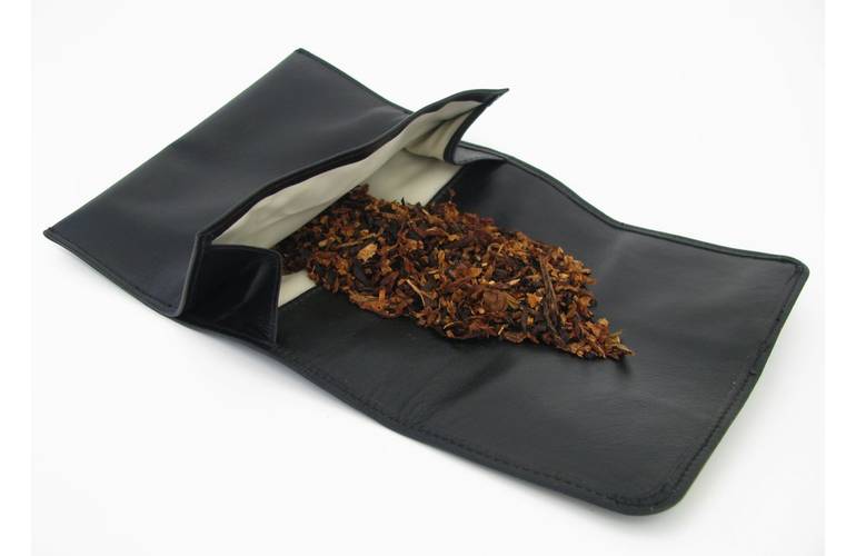 Tabak-Rollbeutel Feinschnitt Schafnappa, Kautschukfutter, Tabakbeutel