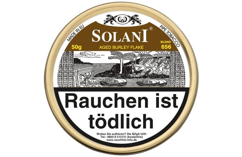Solani Aged Burley Flake / Blend 656 - Schokolade - Pfeifentabak 50g