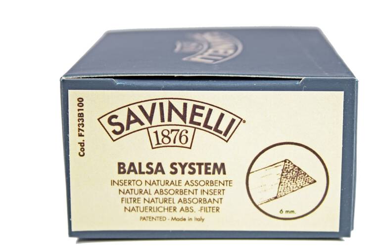 Savinelli Balsa Pfeifen-Filter 6mm 50 Stck