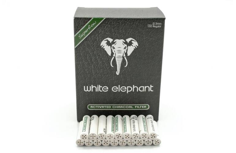 Charcoal Filters Elefant Natur Aktiv Kohle Filter Pfeifenfilter 9 mm 150 St