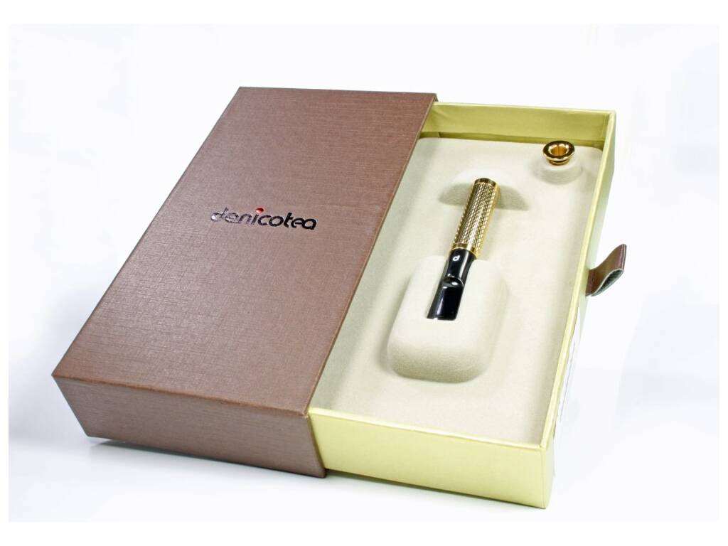 Denicotea Zigarettenspitze Automatic Perlmint – Mit 10 Filtern & Geschenkverpackung