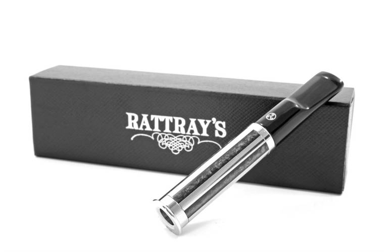 Rattrays Zigarettenspitze, Grau, Slim-Format, 6 mm, Zigarettenhalter