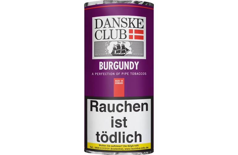 Danske Club Burgundy - Waldbeeren, Vanille, Karamell - Pfeifentabak